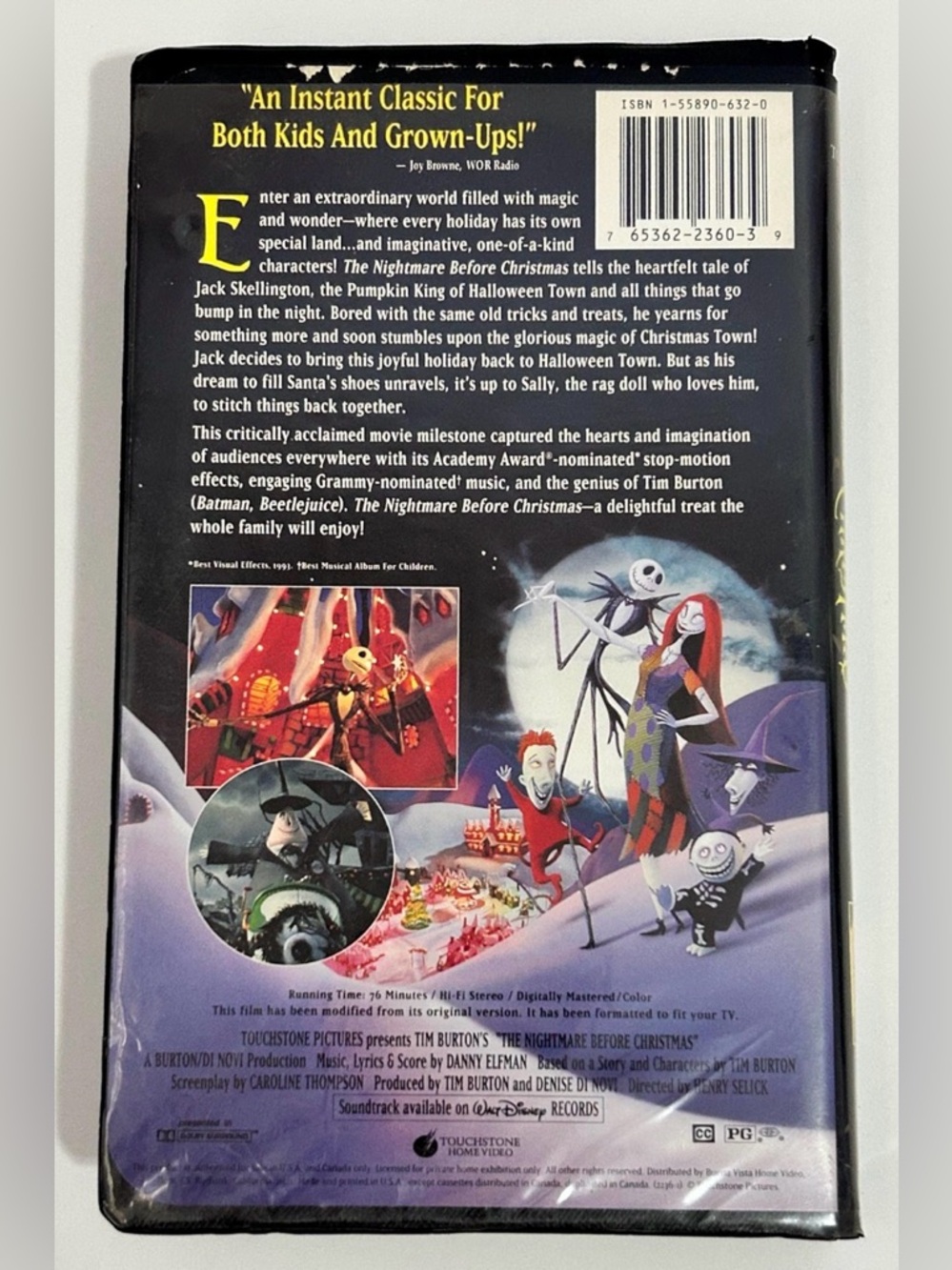 Tim Burton's The Nightmare Before Christmas VHS & Funko Pop Christmas Ornaments - Picture 2 of 10